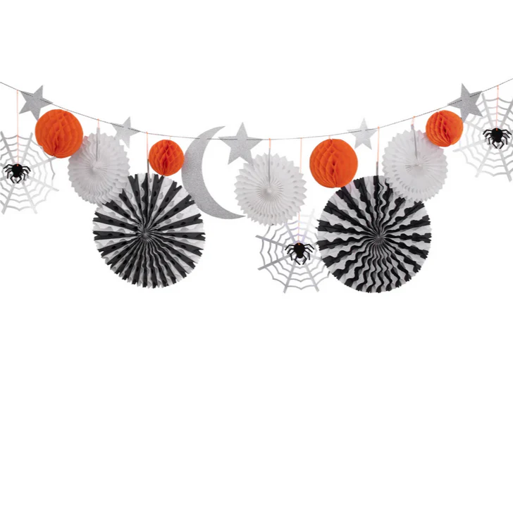 Halloween Honeycomb Shapes Garland