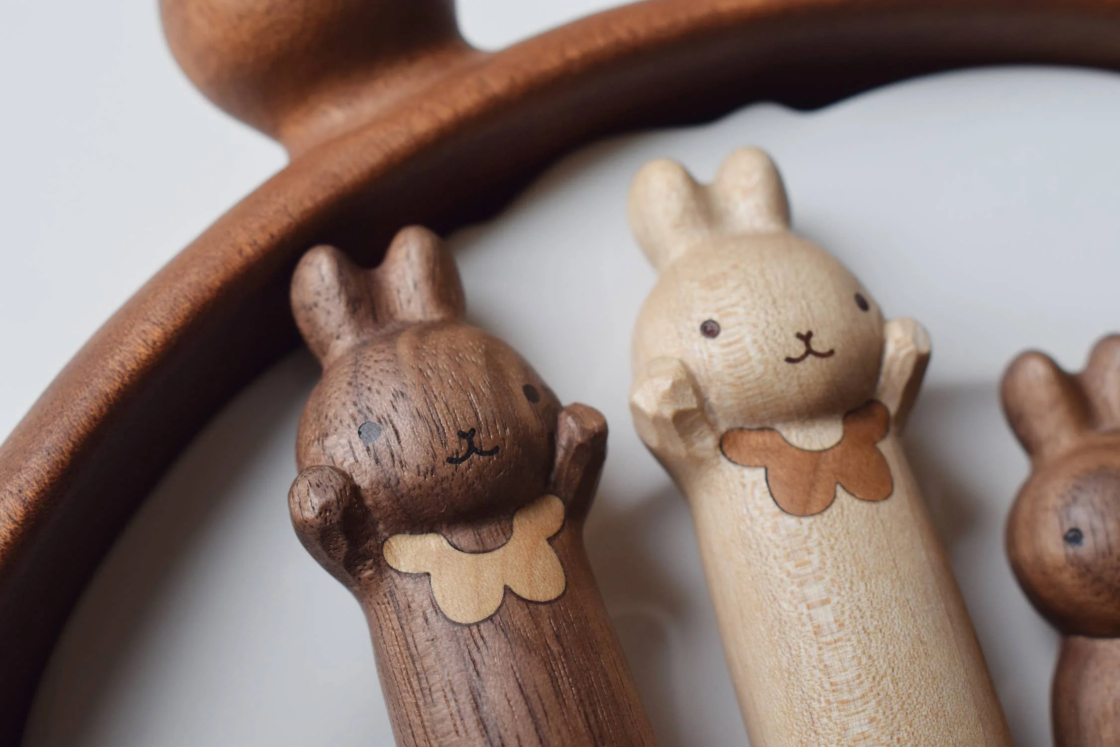 Hand-Carved Bunny Spoon & Fork - Image 10