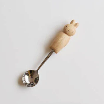 Hand-Carved Bunny Spoon & Fork - Image 5