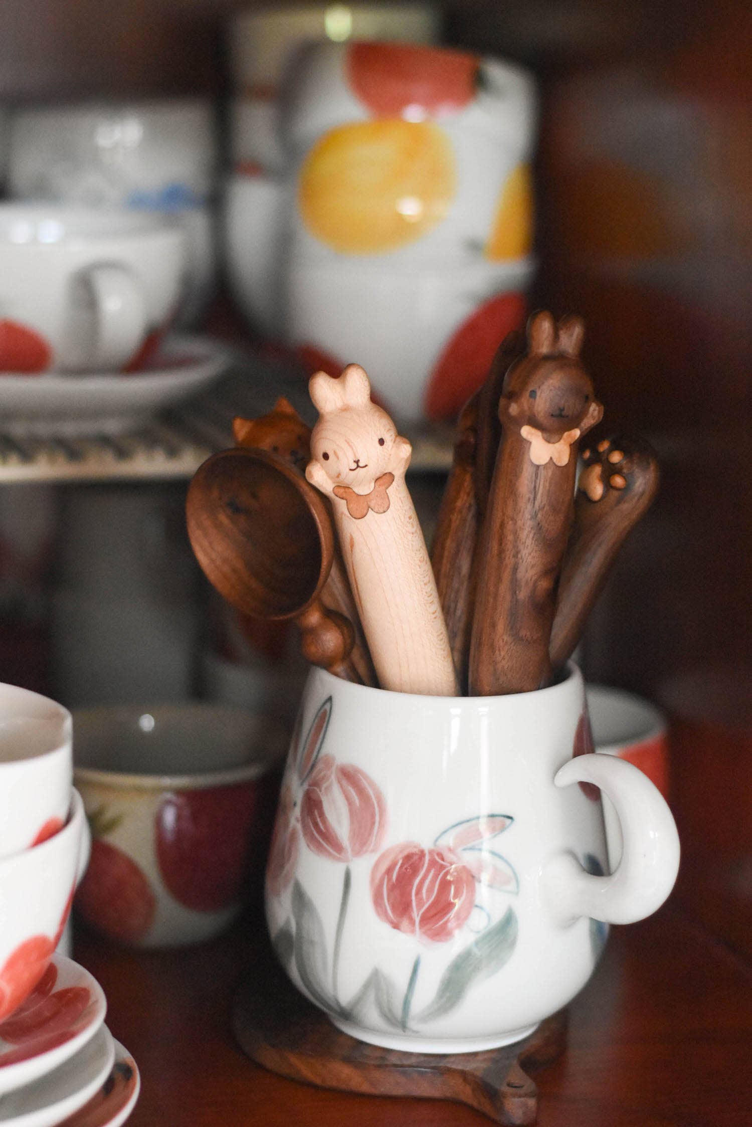 Hand-Carved Bunny Spoon & Fork - Image 7