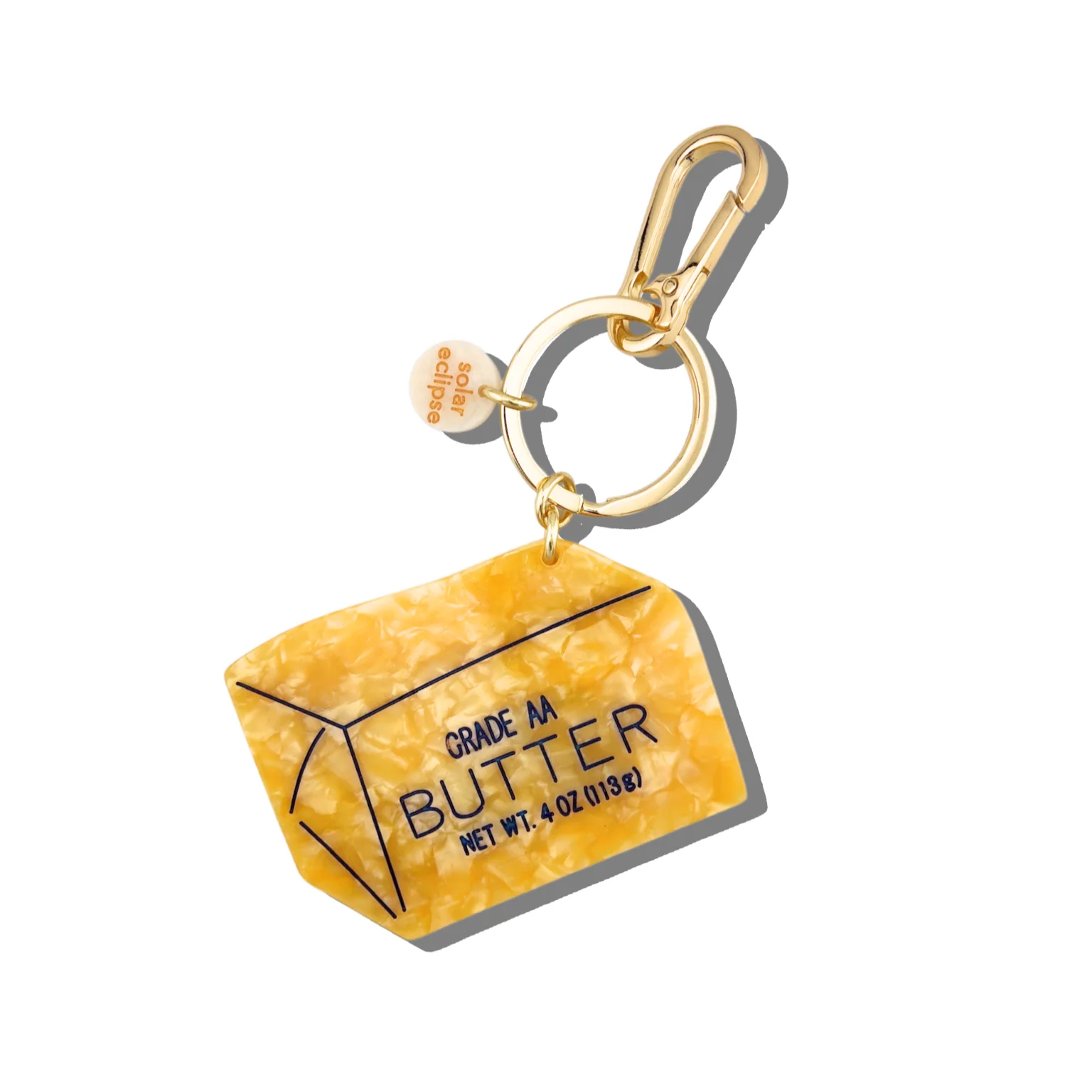 Hand-painted Butter Bag Charm + Keycharm