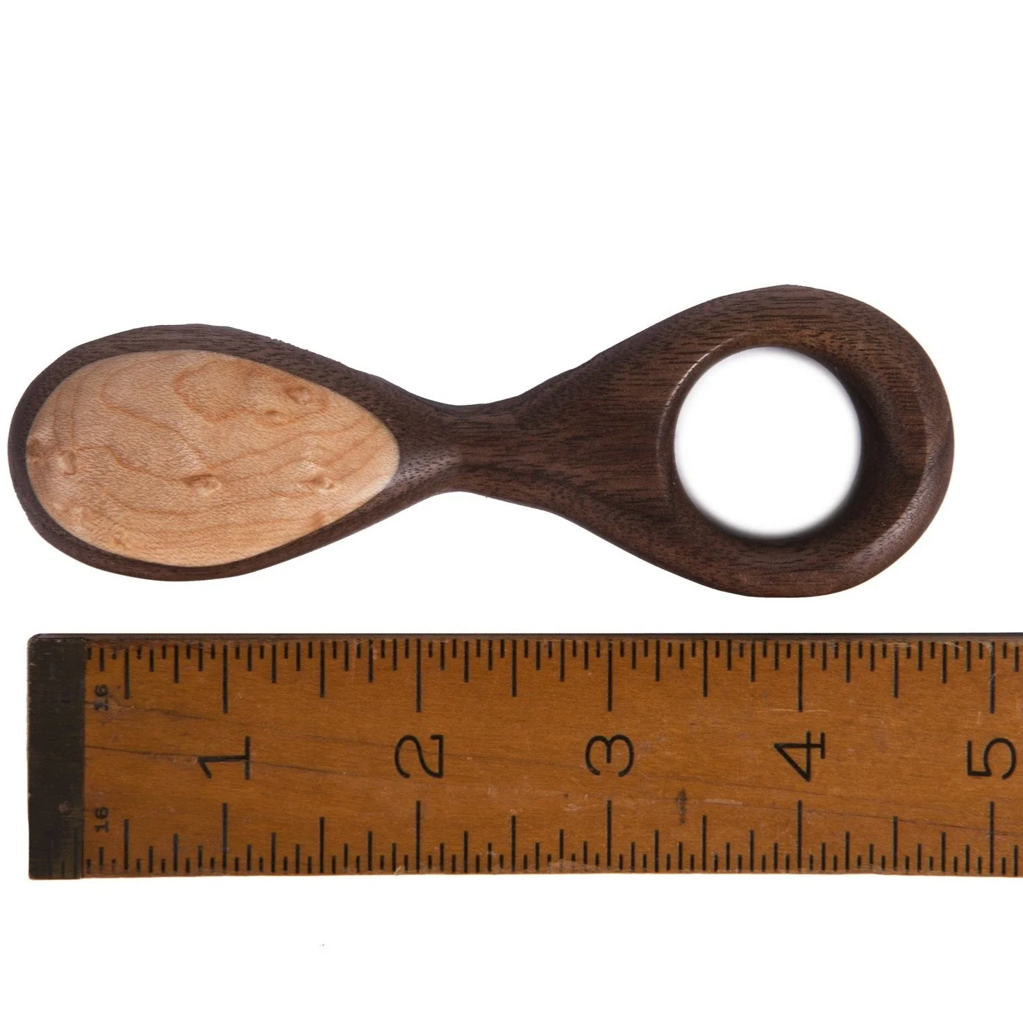 Handmade Wooden Rattle -hourglass - Image 2