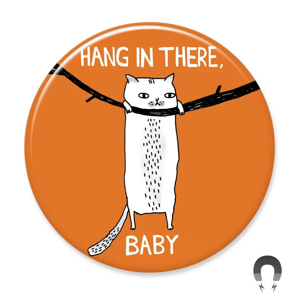 Hang In There Baby Cat Big Magnet by Gemma Correll