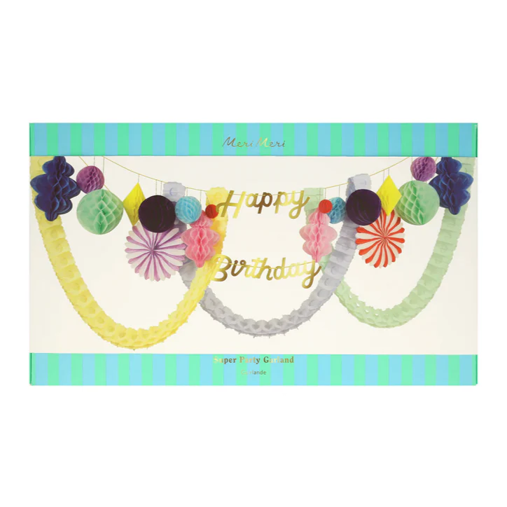 Happy Birthday Honeycomb Garland - Image 4