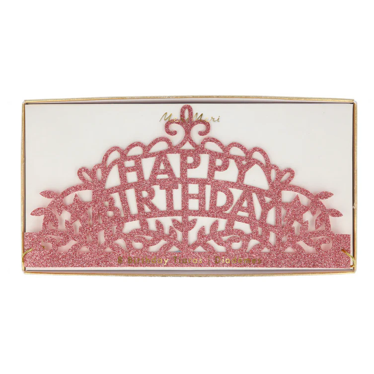Happy Birthday Party Tiaras -set of 8 diff. colors - Image 12