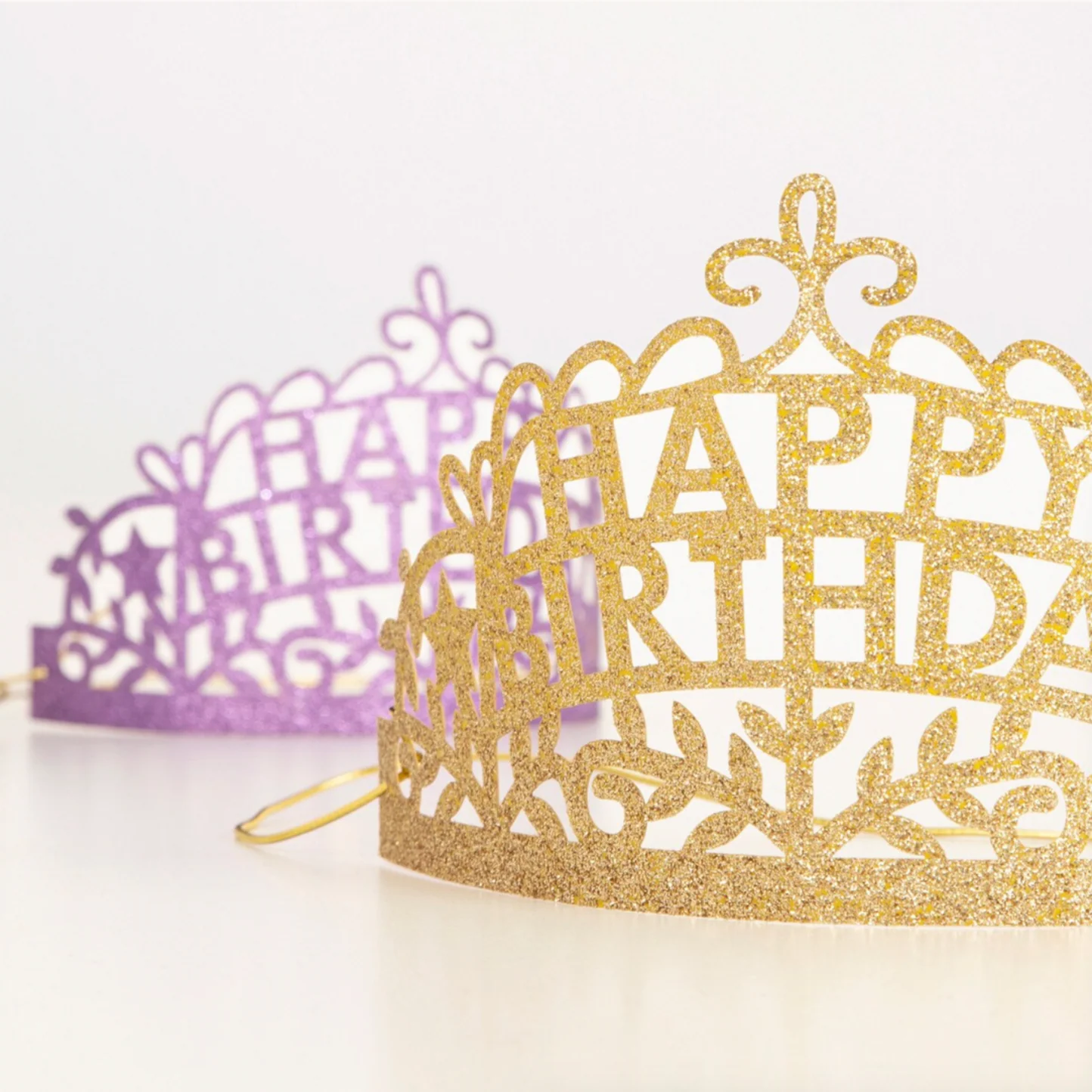 Happy Birthday Party Tiaras -set of 8 diff. colors - Image 3