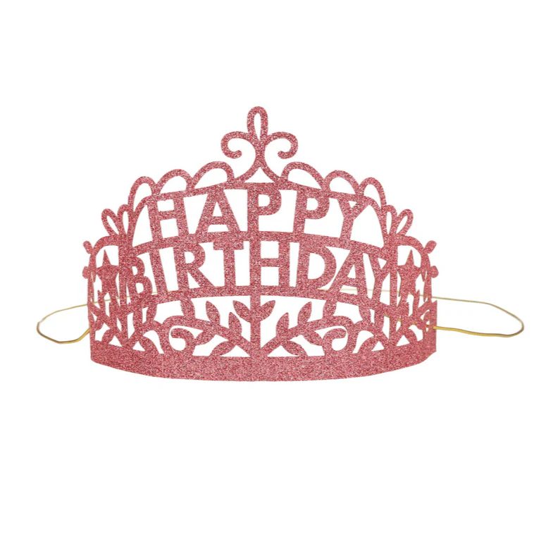 Happy Birthday Party Tiaras -set of 8 diff. colors - Image 4