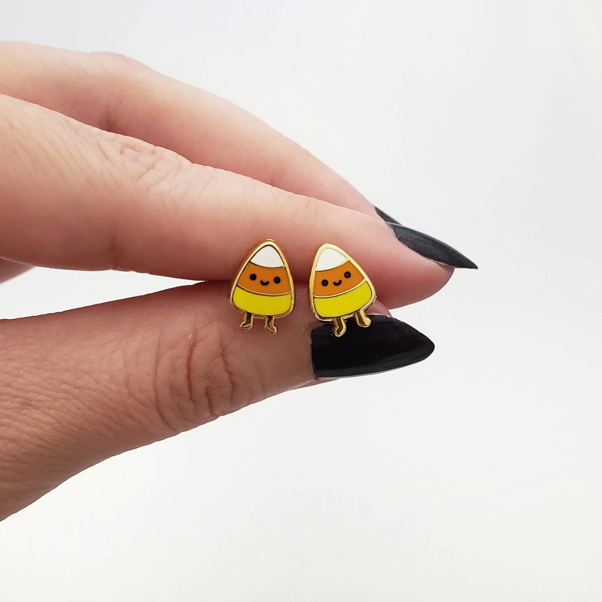 Happy candy corn earrings - Image 2