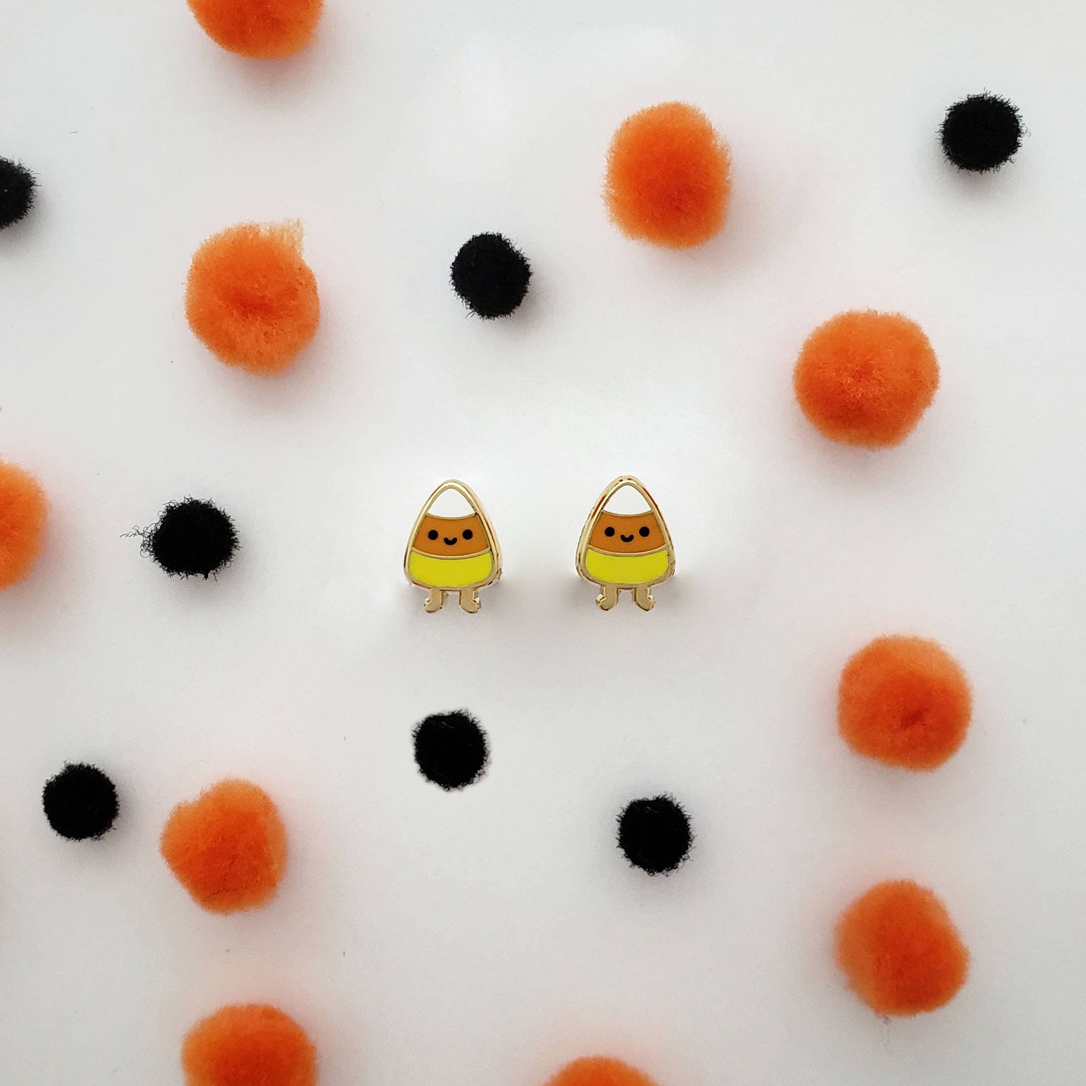 Happy candy corn earrings - Image 3