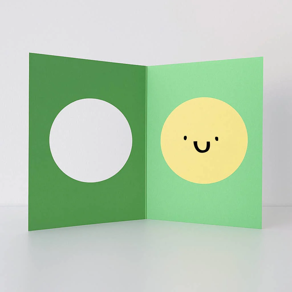 Happy Face - Die Cut Card - Image 2