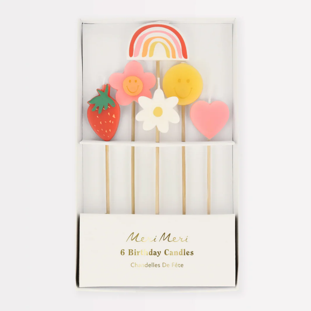 Happy Face Icons Candles (pk6) - Image 2