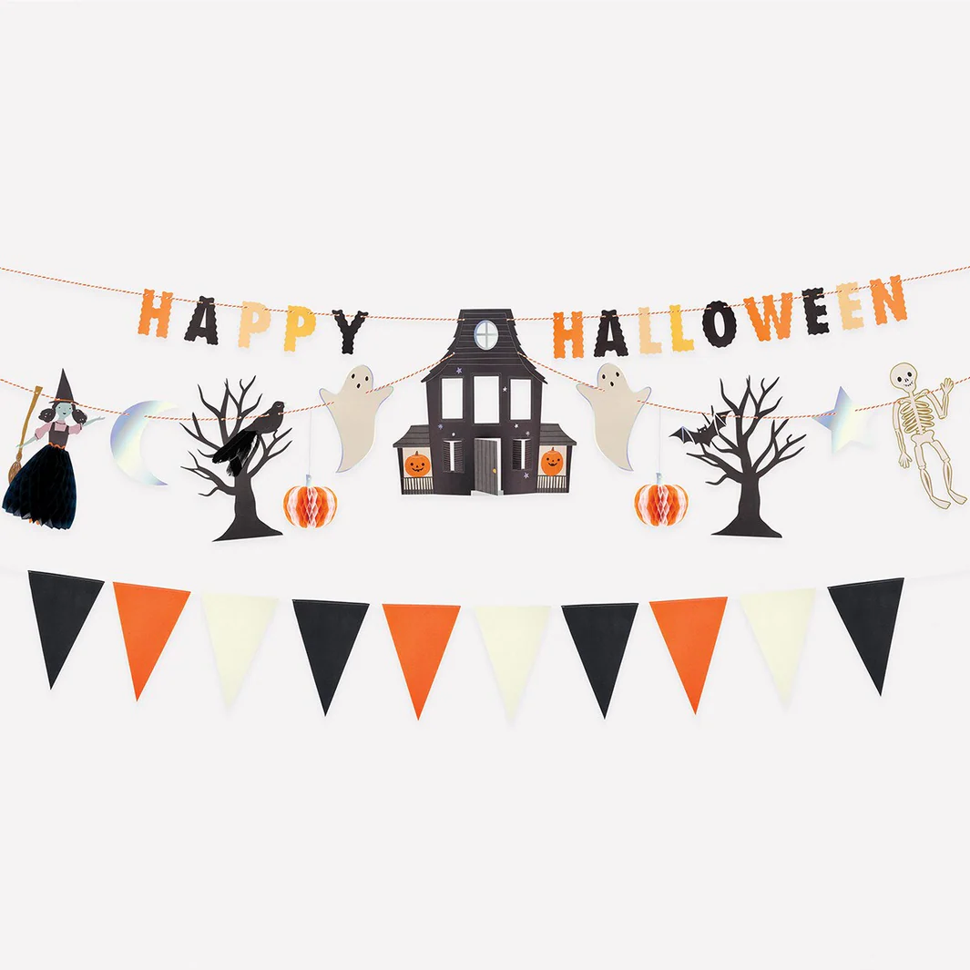 Happy Halloween Garland Set
