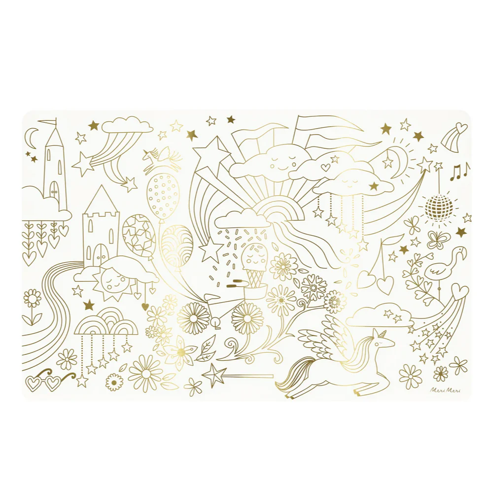 Happy Icons Colouring Placemats -pk8 - Image 2