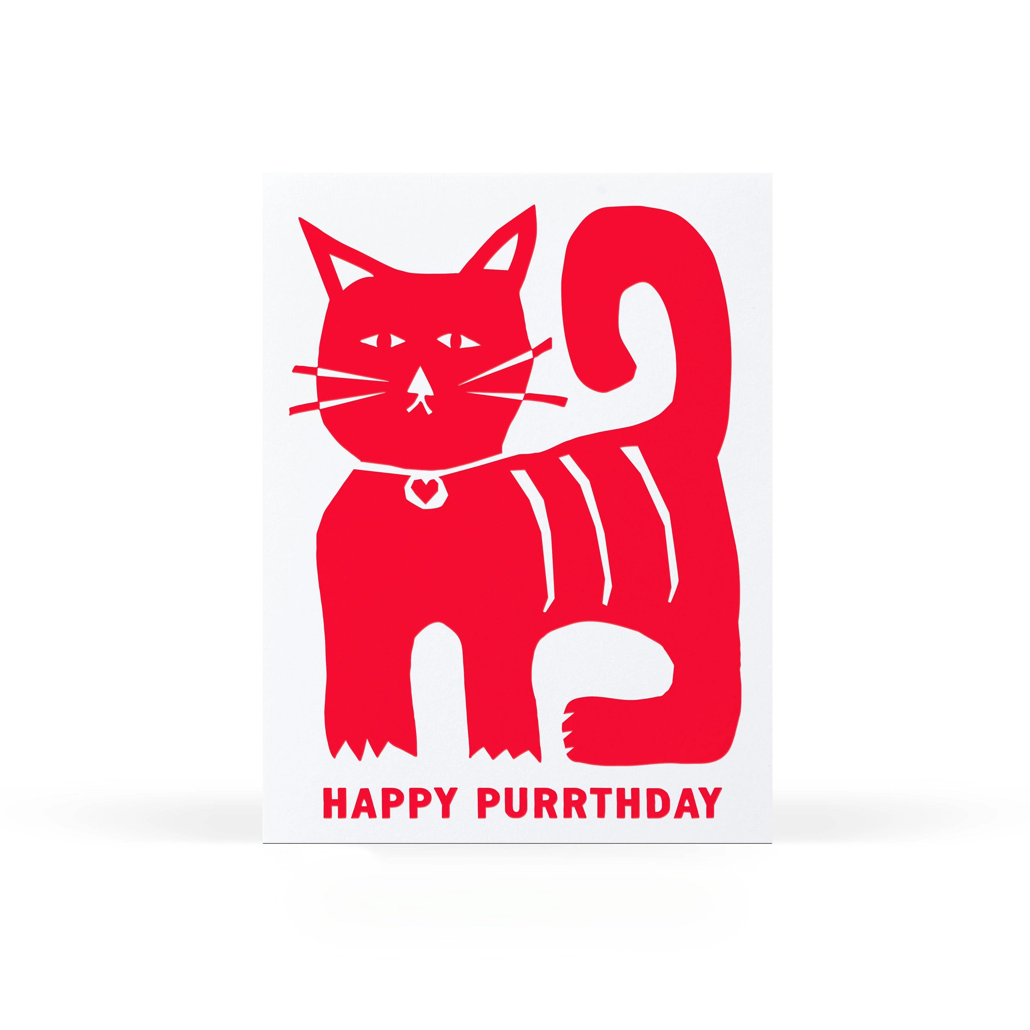 Happy Purrthday Greeting Card