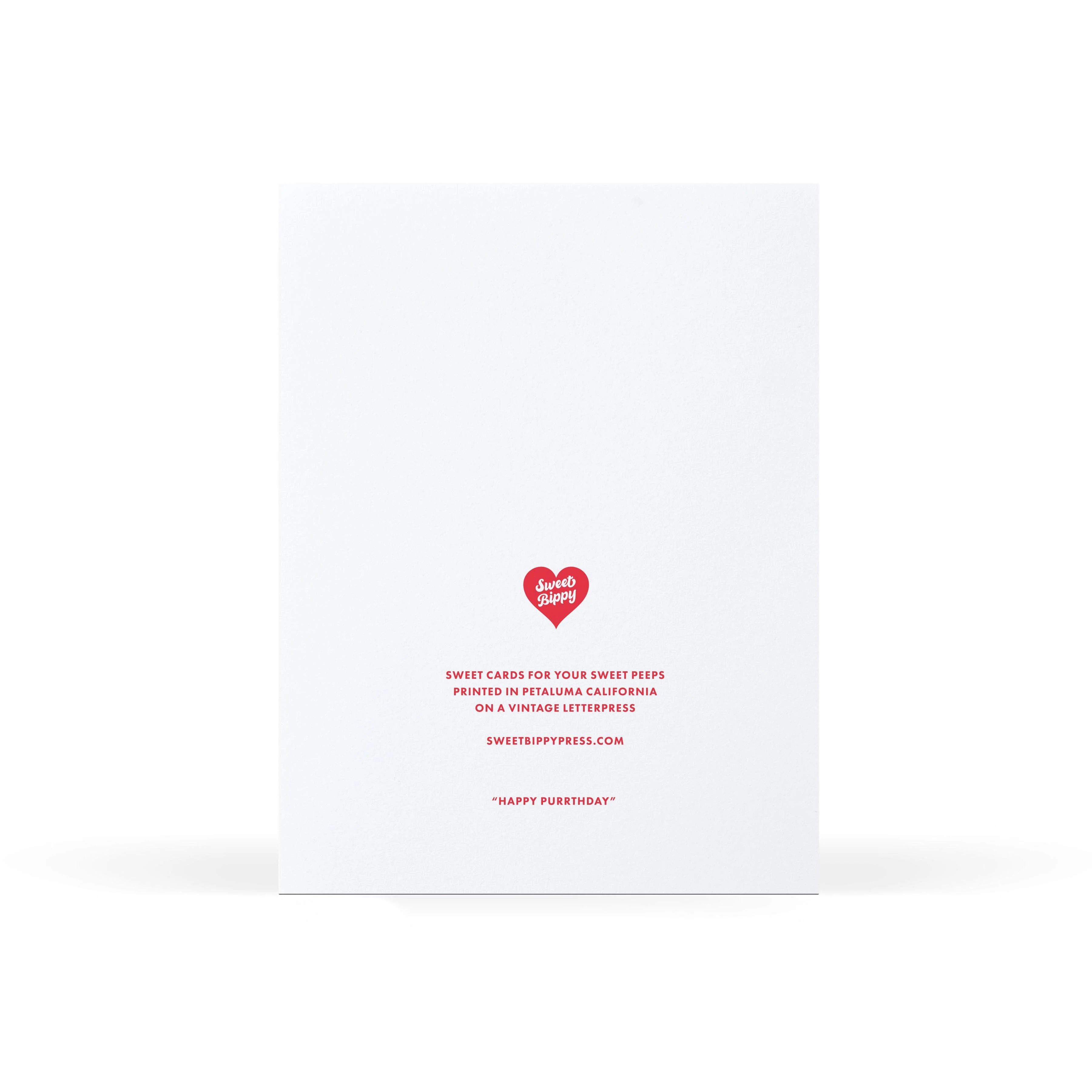 Happy Purrthday Greeting Card - Image 2