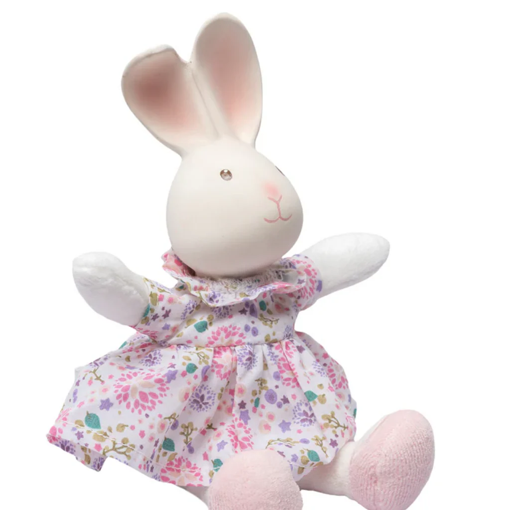 Havah the Bunny Mini Organic Rubber Head Plush Toy - Image 3