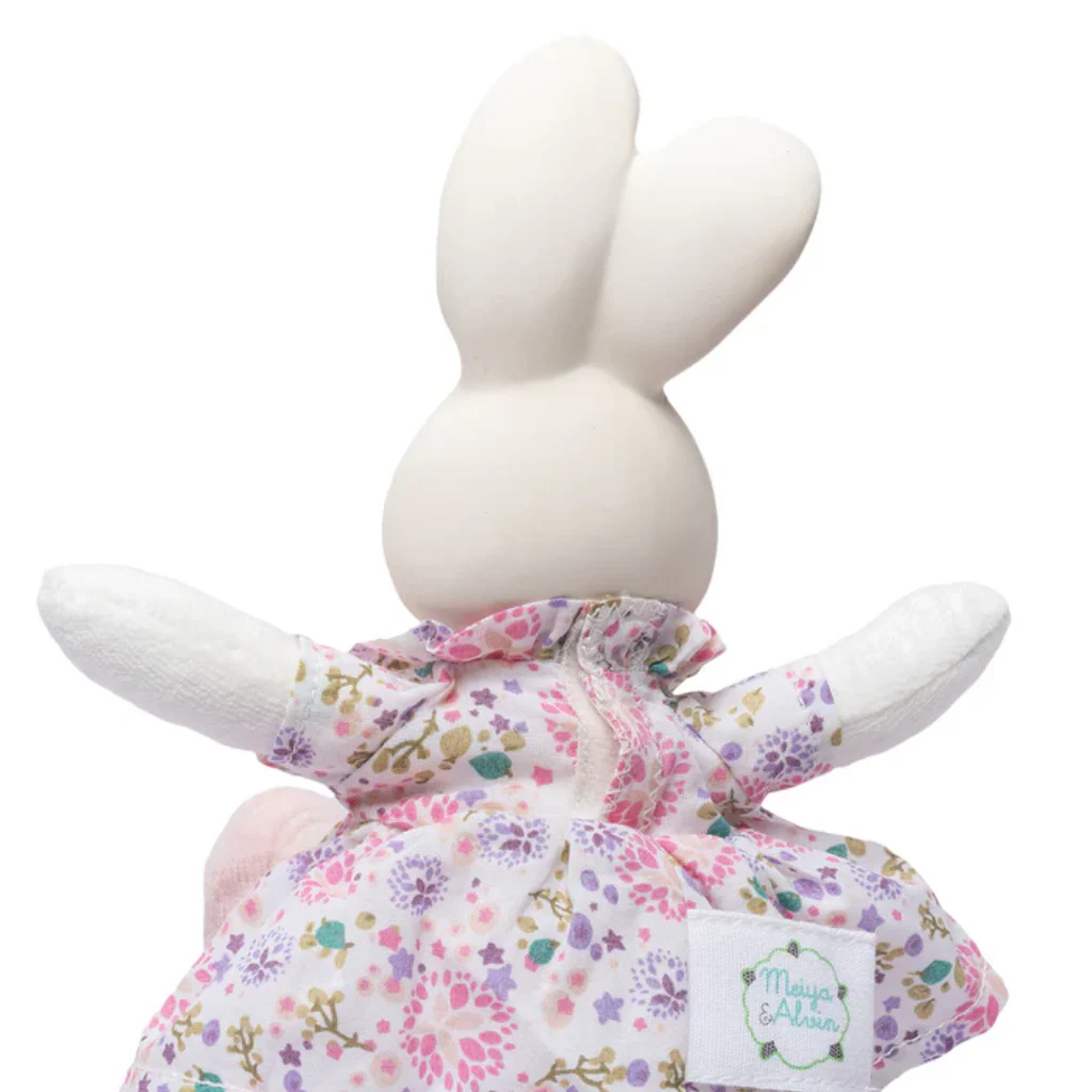 Havah the Bunny Mini Organic Rubber Head Plush Toy - Image 4