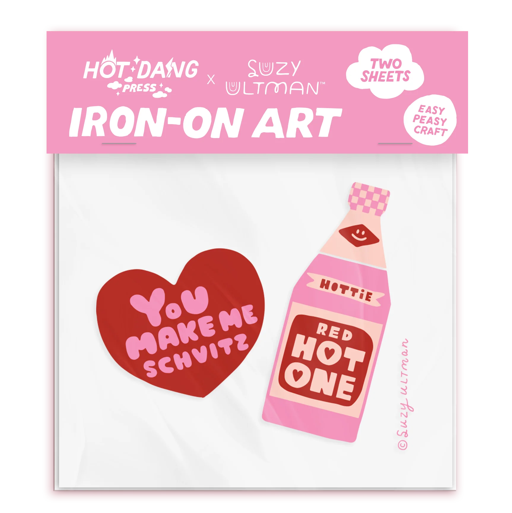 HDP x Suzy Ultman Hot Sauce Buddy Iron-On