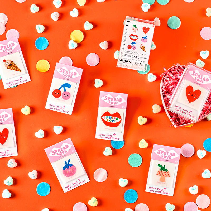 HDP x Suzy Ultman Pack of Love, 6 L'il Something Iron-On Cards - Image 2
