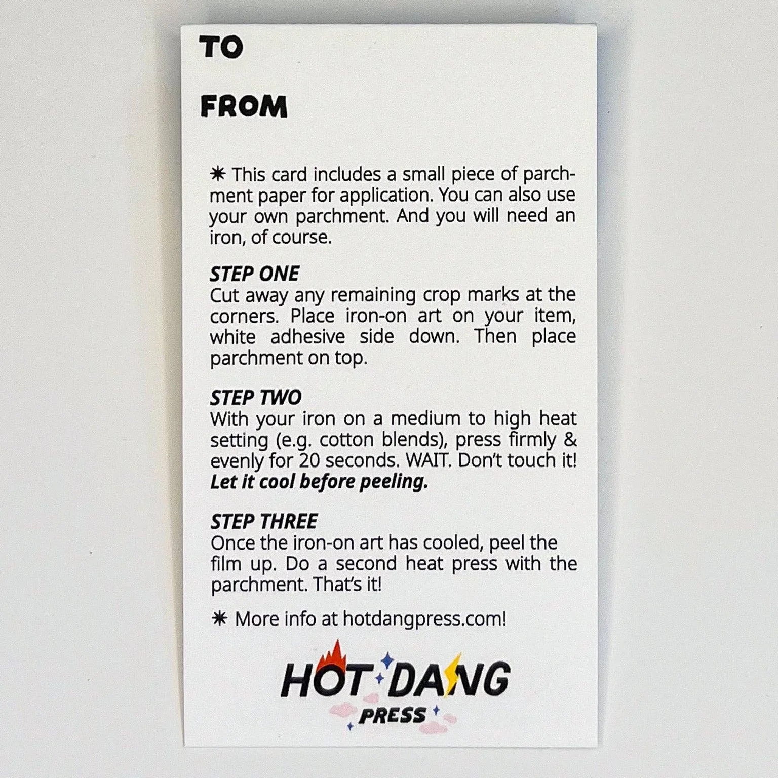 HDP x Suzy Ultman Rainbow Heart L'il Something Iron-On Card - Image 4