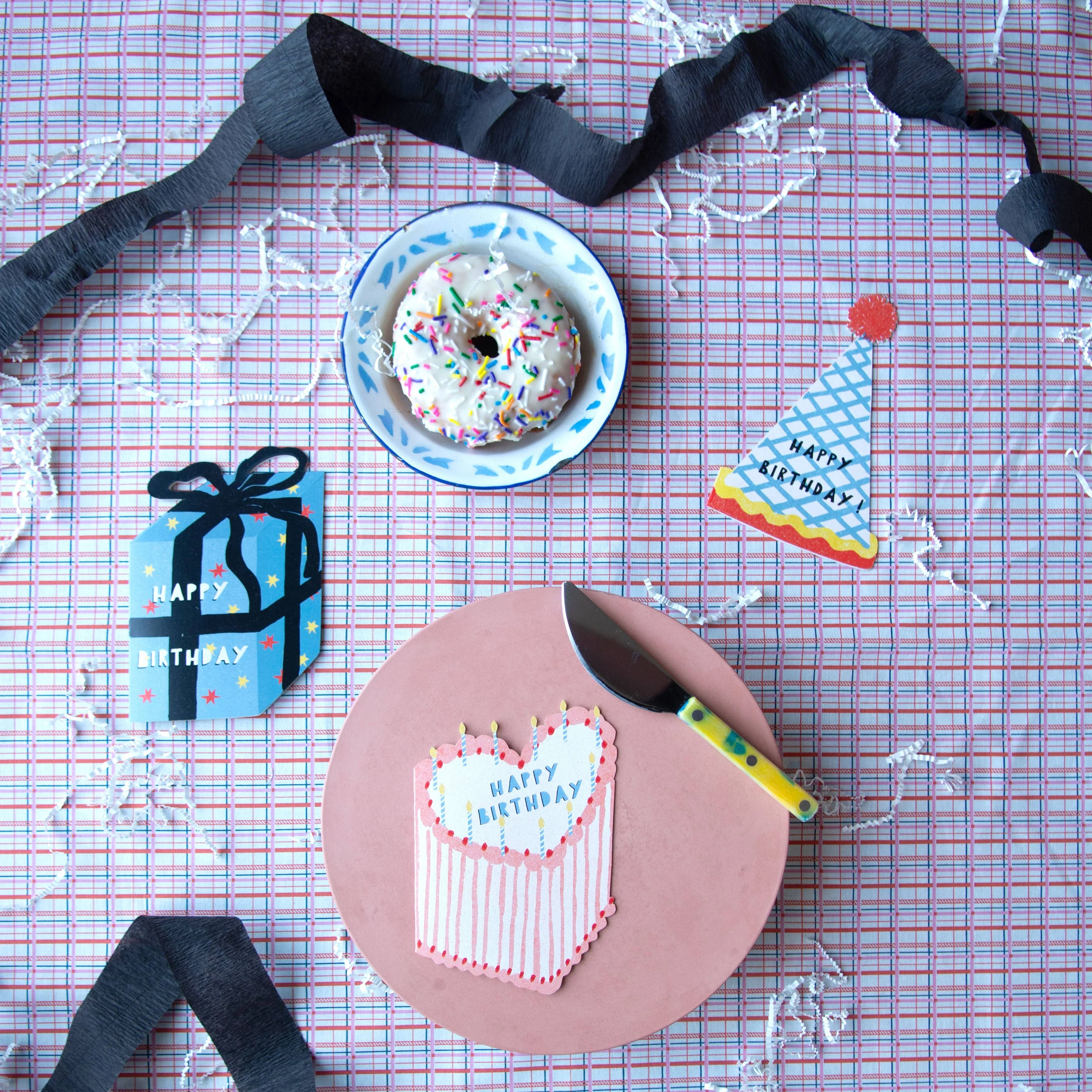 Heart Cake Birthday Collection - Die Cut Card - Image 3