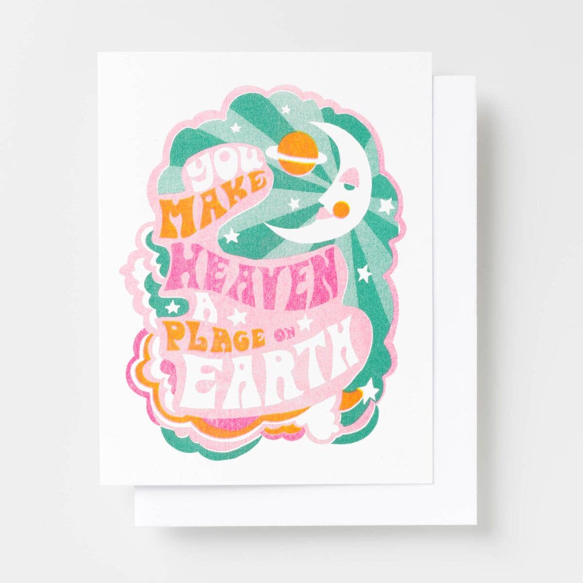 Heaven A Place On Earth Risograph Card