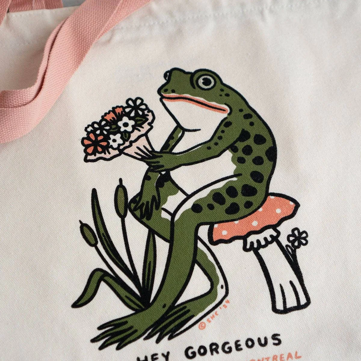 Hey Gorgeous Huge Zippered Canvas Tote - Image 3