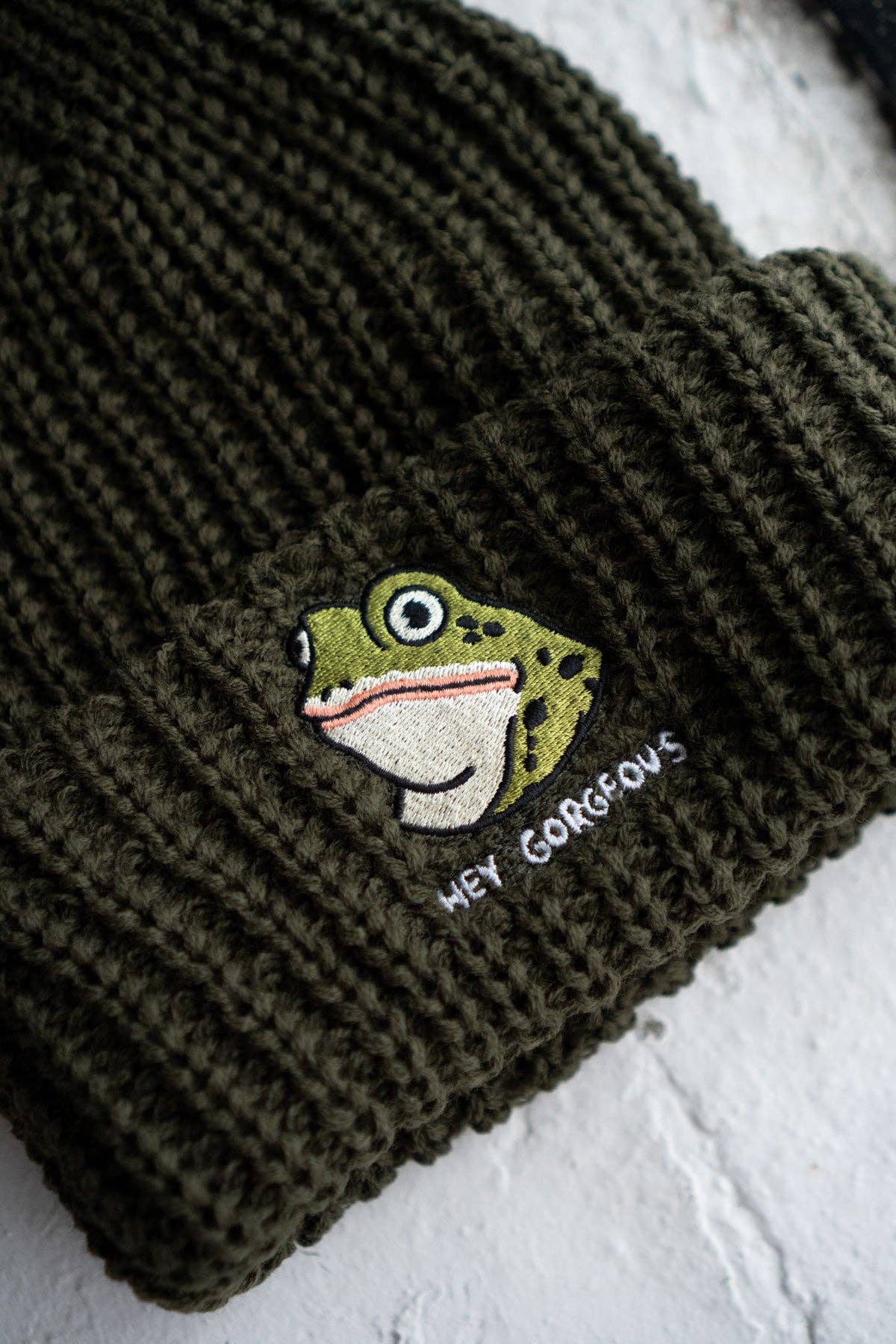 Hey Gorgeous Chunky Knit Beanie - Image 2