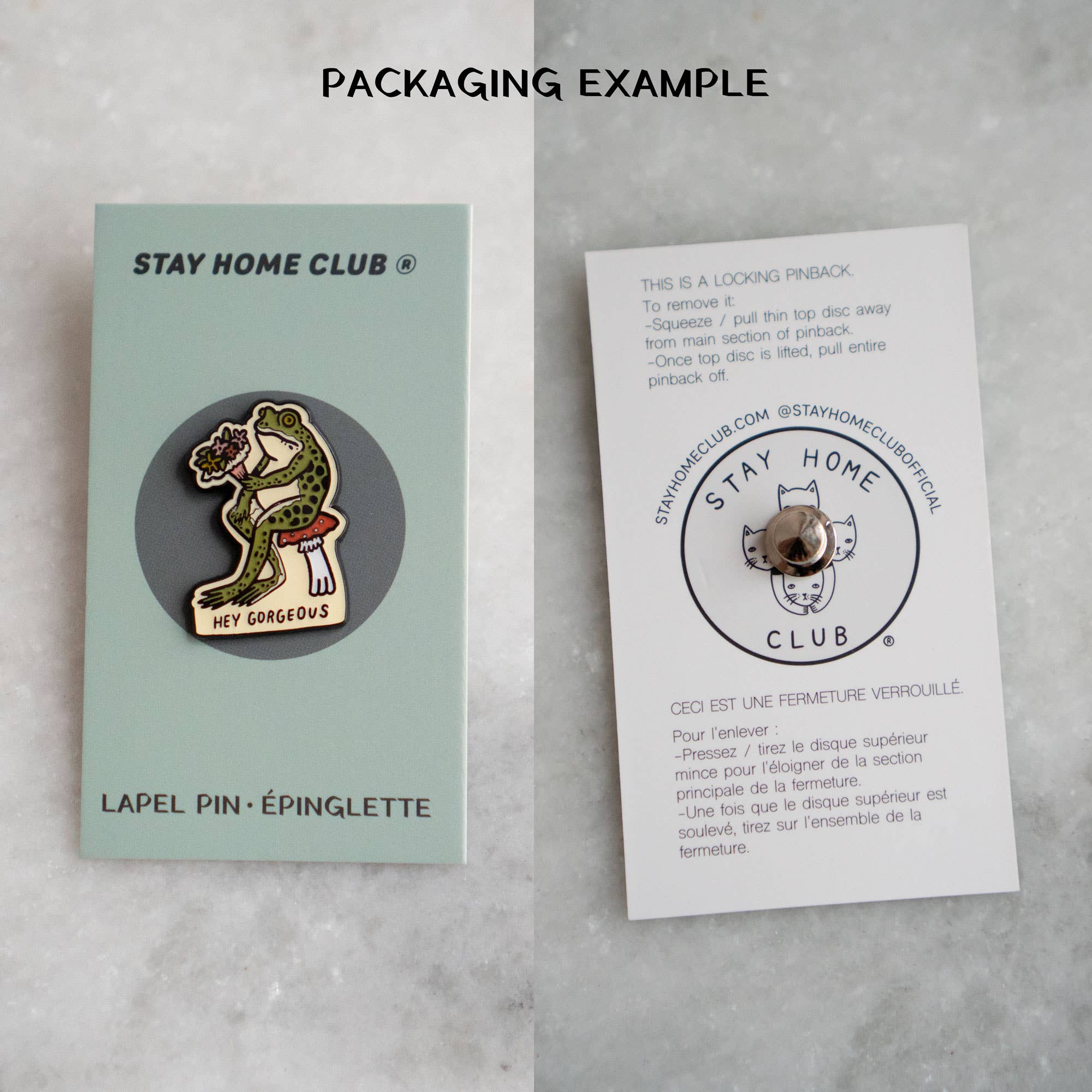 Hey Gorgeous Enamel Lapel Pin - Image 3