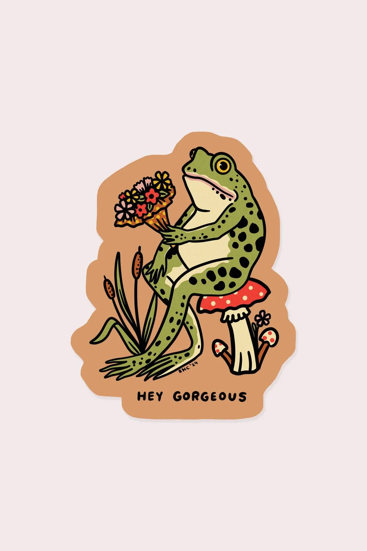 Hey Gorgeous Vinyl Sticker - Image 2