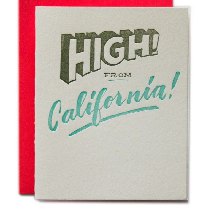 High! From California Card