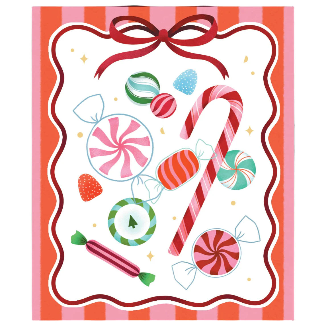 Holiday Colorful Candy Pop-up Card with Candy Canes - Image 2
