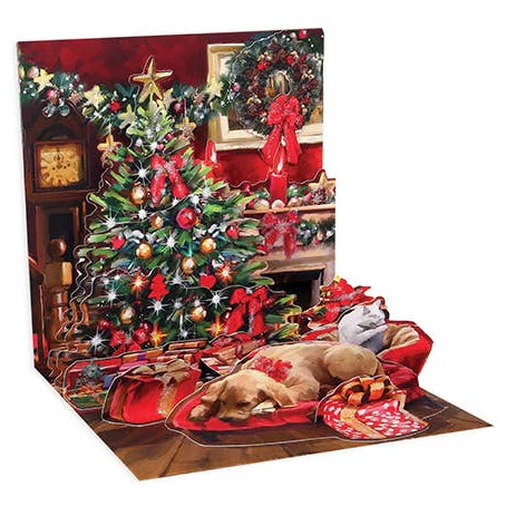 Holiday Room Christmas Pop-Up Card