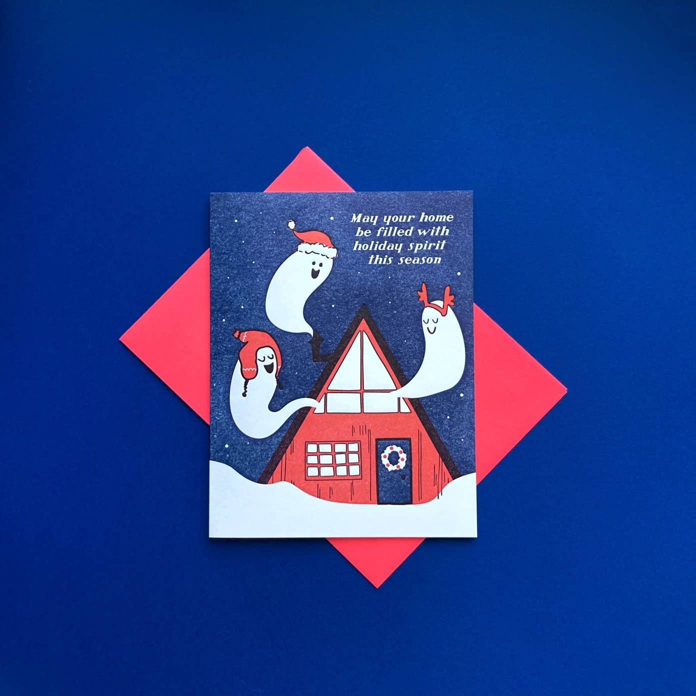 Holiday Spirit - Letterpress Greeting Card Single/Boxed Set