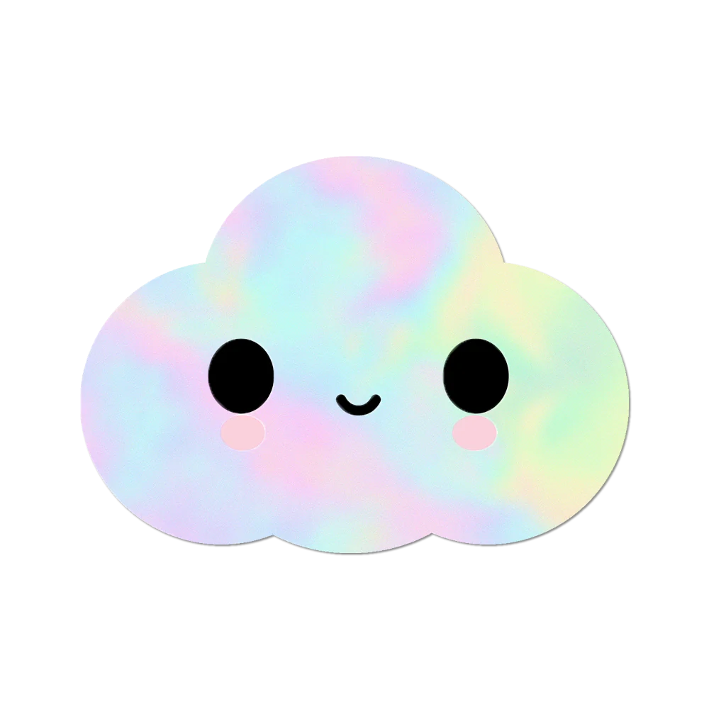 Holo Little Cloud by FriendsWithYou - Die-Cut Sticker