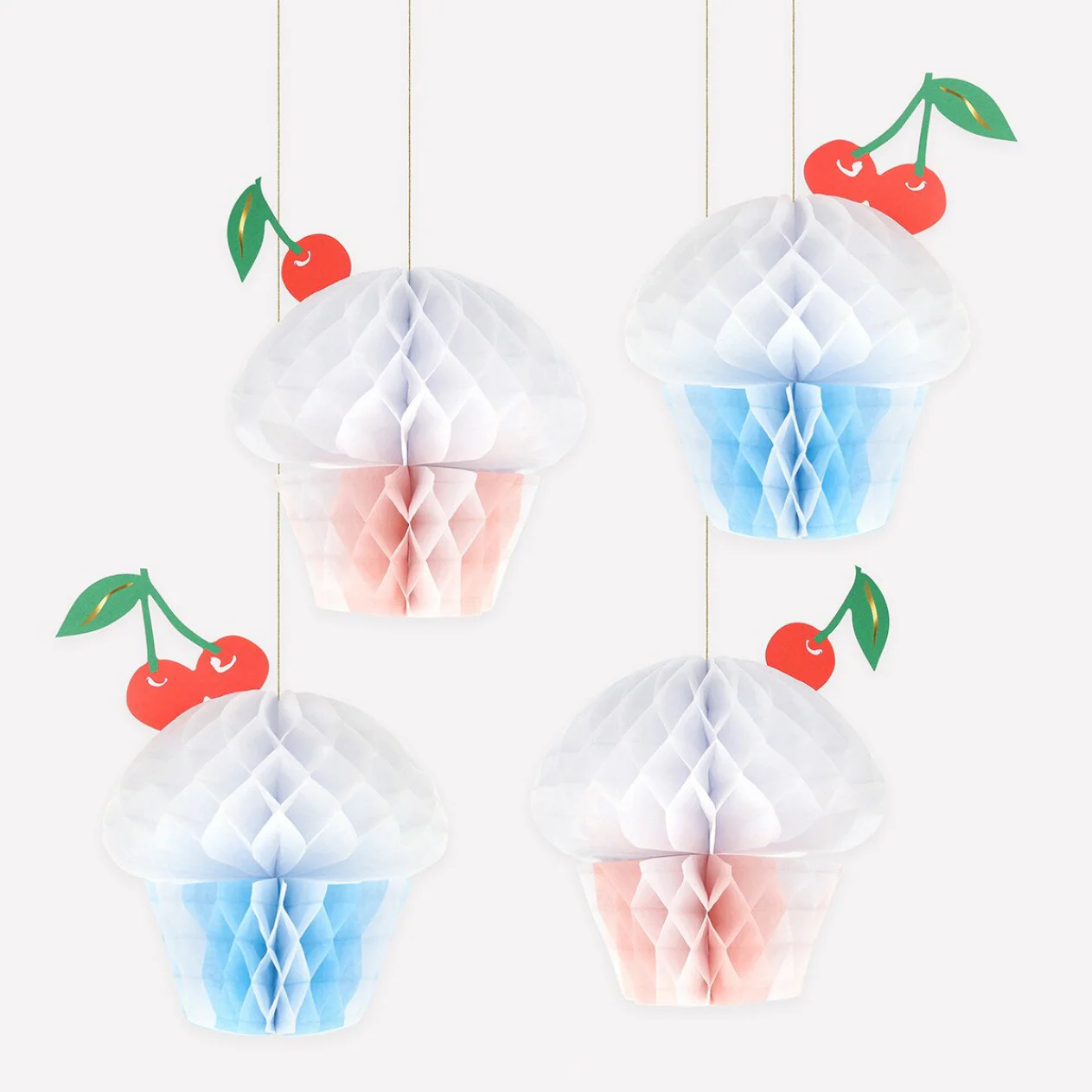 Honeycomb Cupcake Decorations (x4)