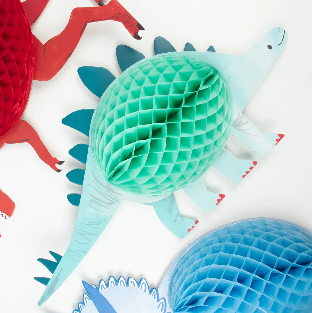 Honeycomb Dinosaur Decorations (3pk) - Image 3