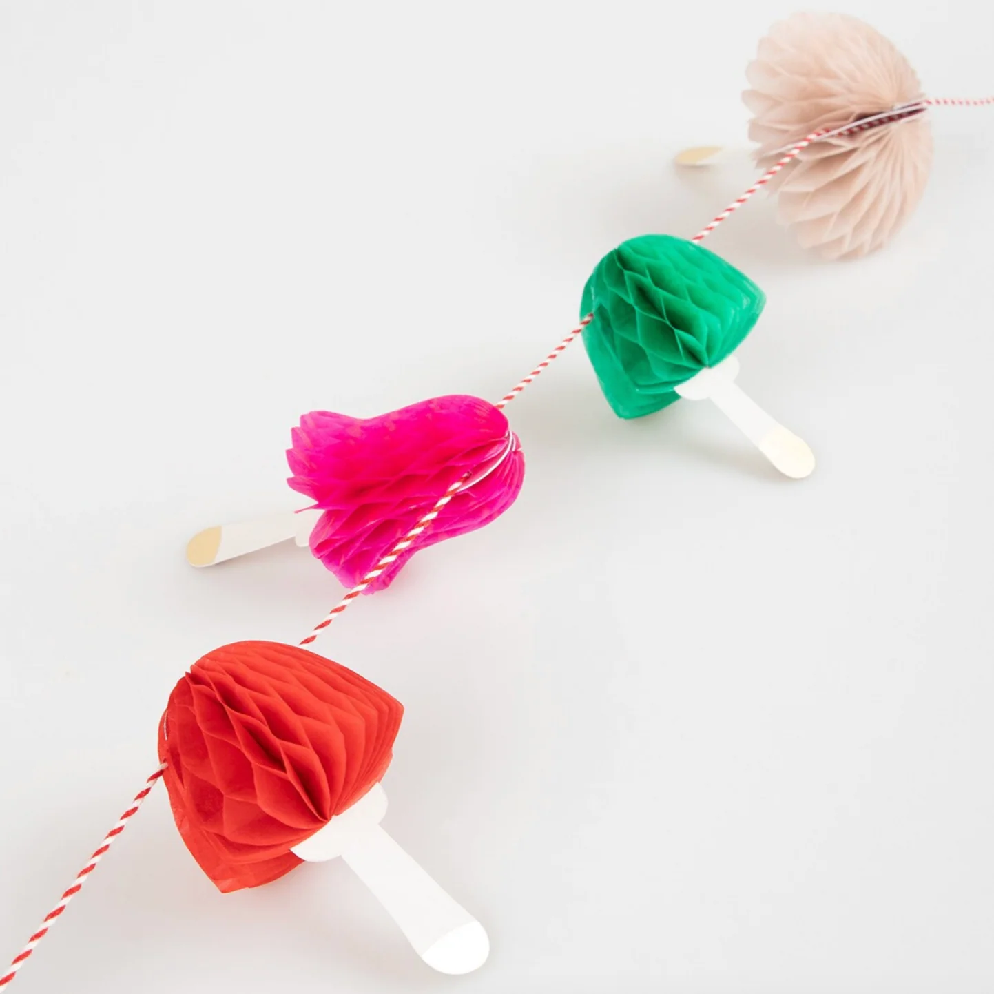 Honeycomb Mushrooms Mini Garland - Image 2