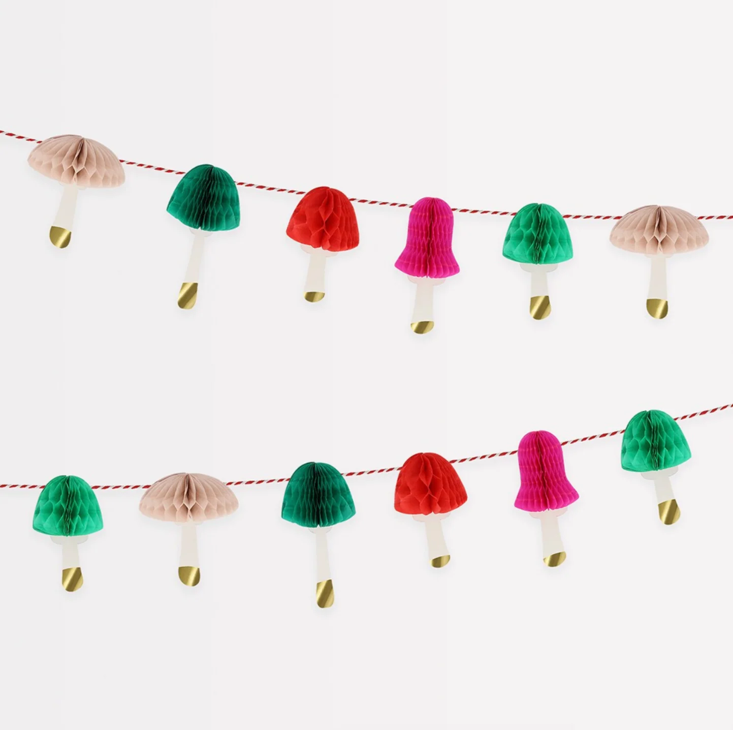Honeycomb Mushrooms Mini Garland - Image 3