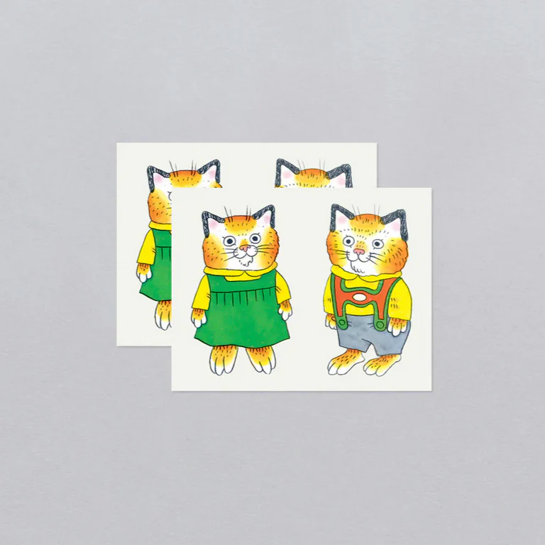Huckle & Sally Cat Tattoo Pair - Richard Scarry - Image 4