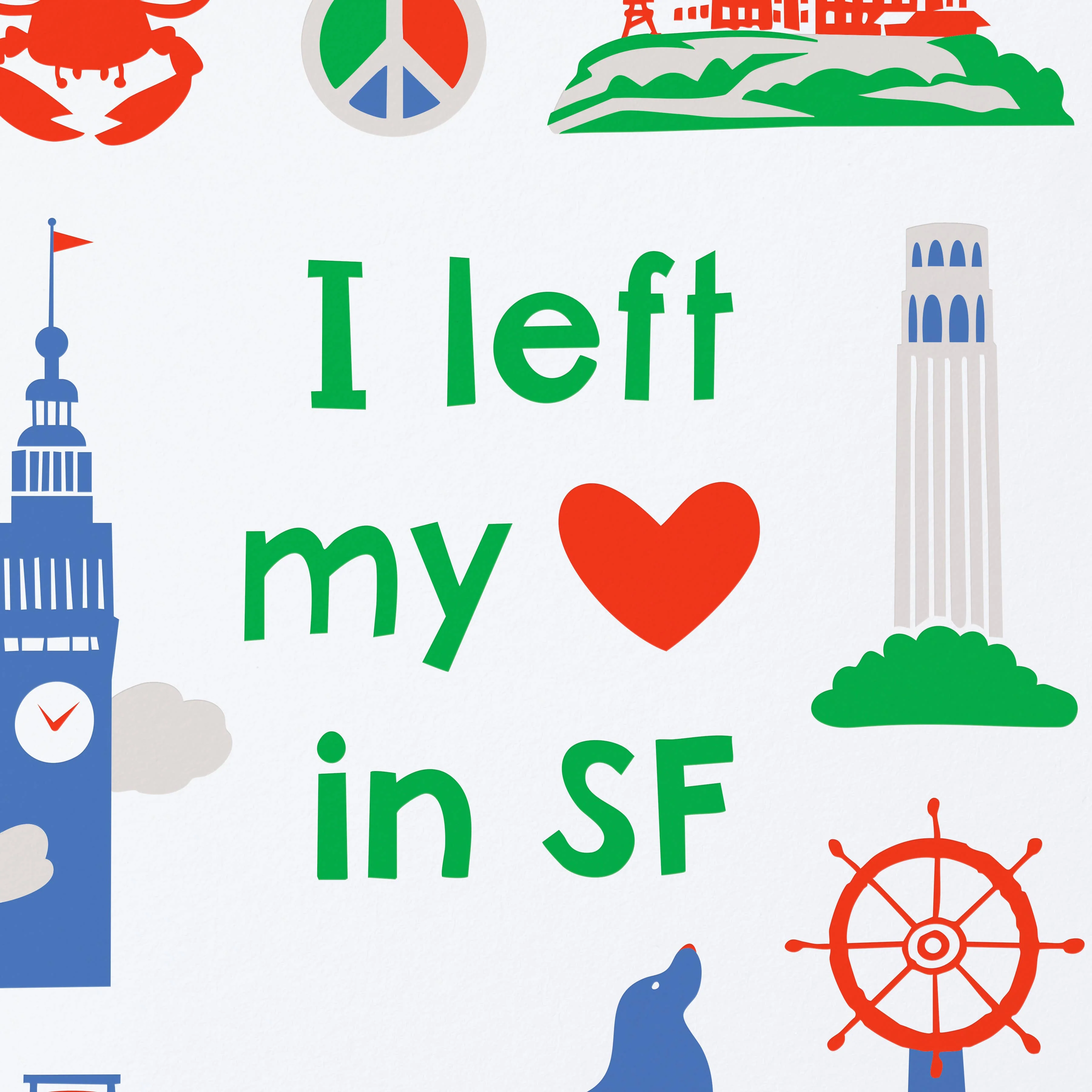 I left my heart in San Francisco Greeting Card - Image 3