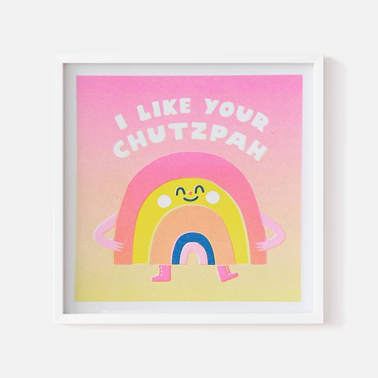 I Like Your Chutzpah Risoprint Poster
