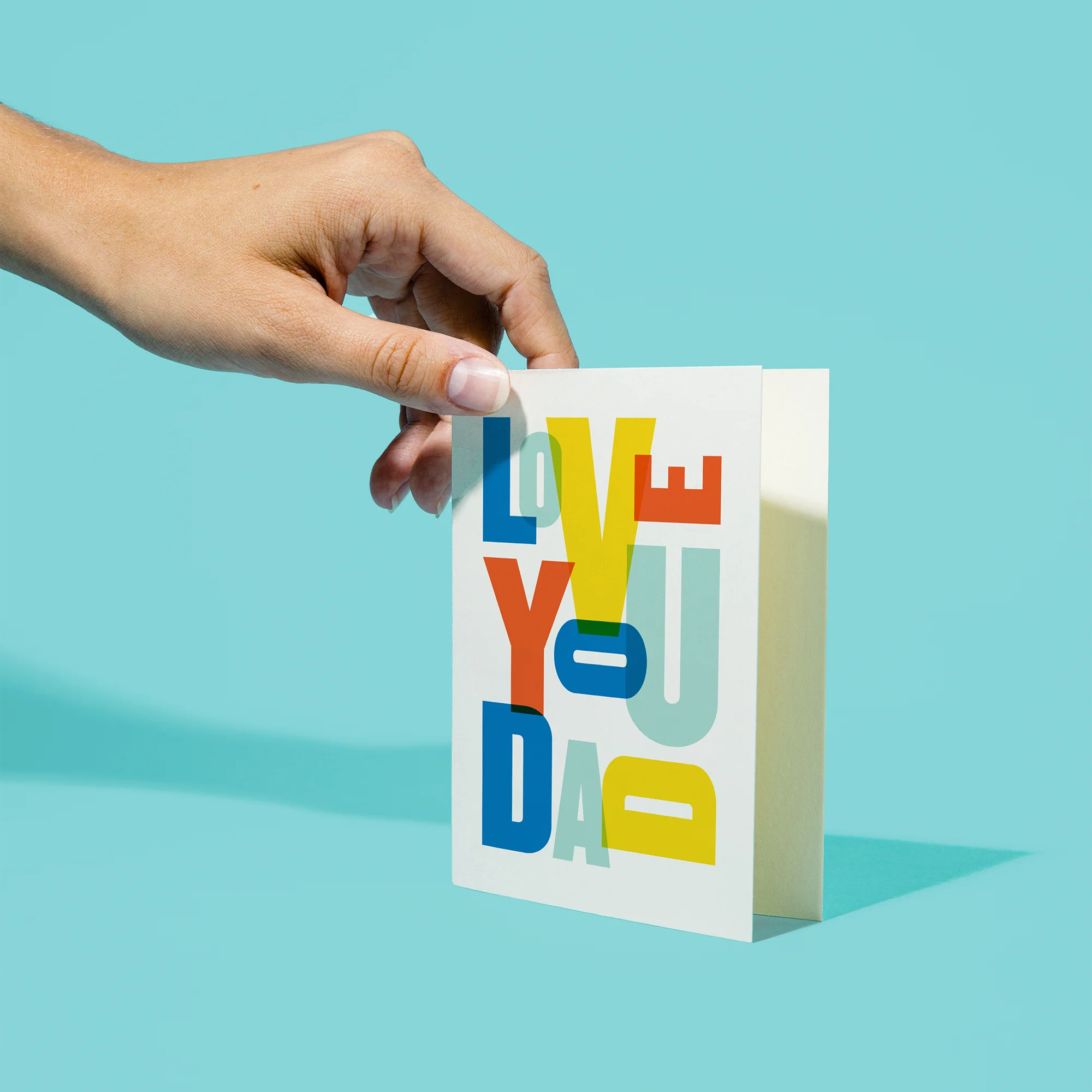 I Love You Dad Card – Father’s Day or Dad Birthday Card - Image 2