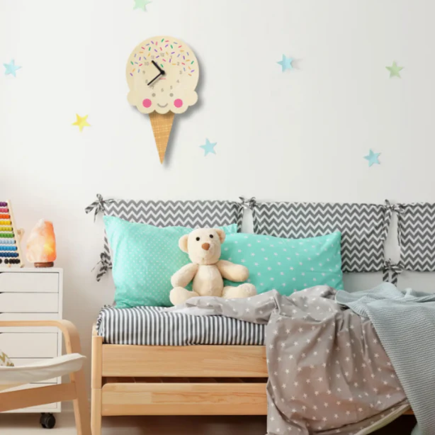 Ice Cream Pendulum Clock -wood - Image 4
