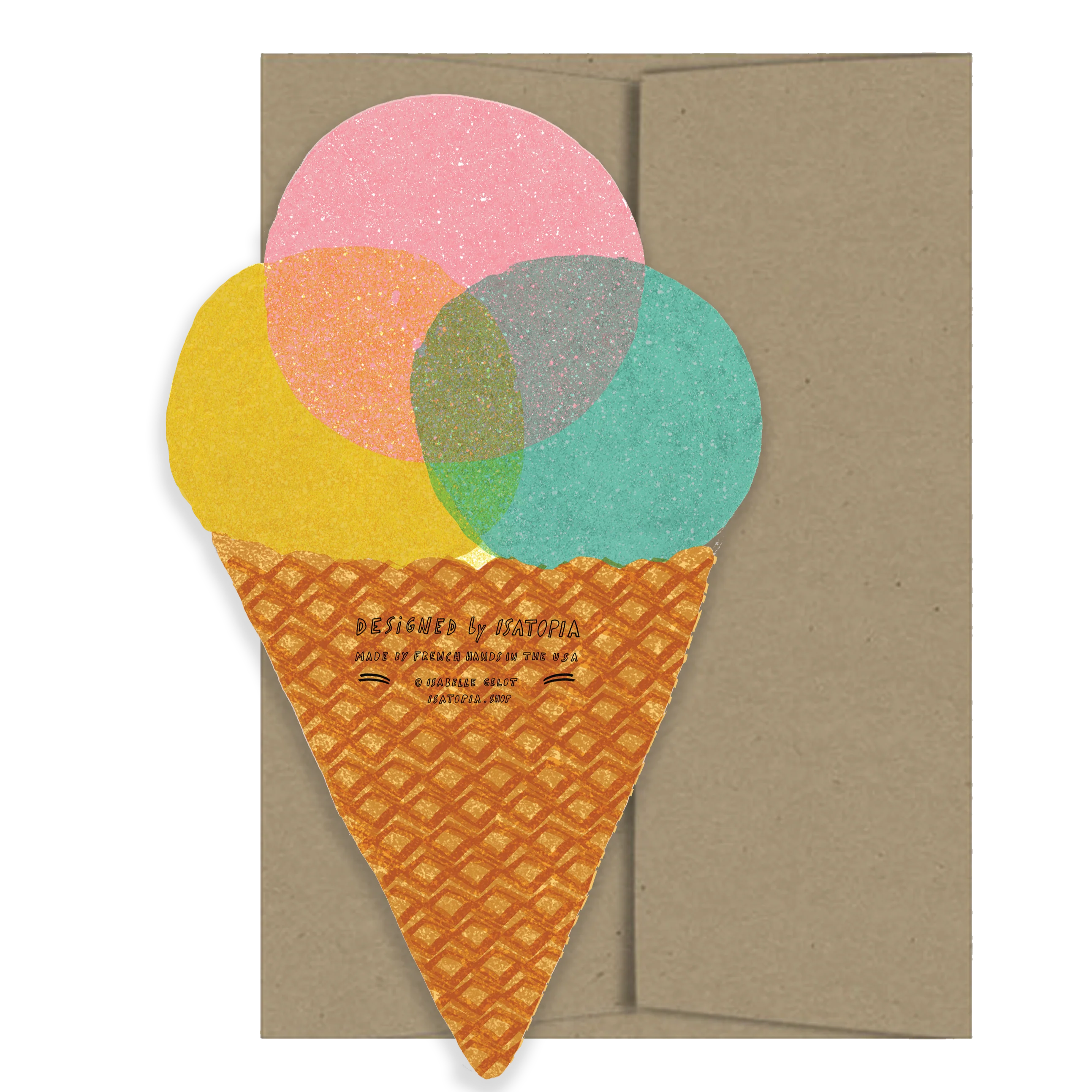 Ice Cream Die Cut Card - Image 2