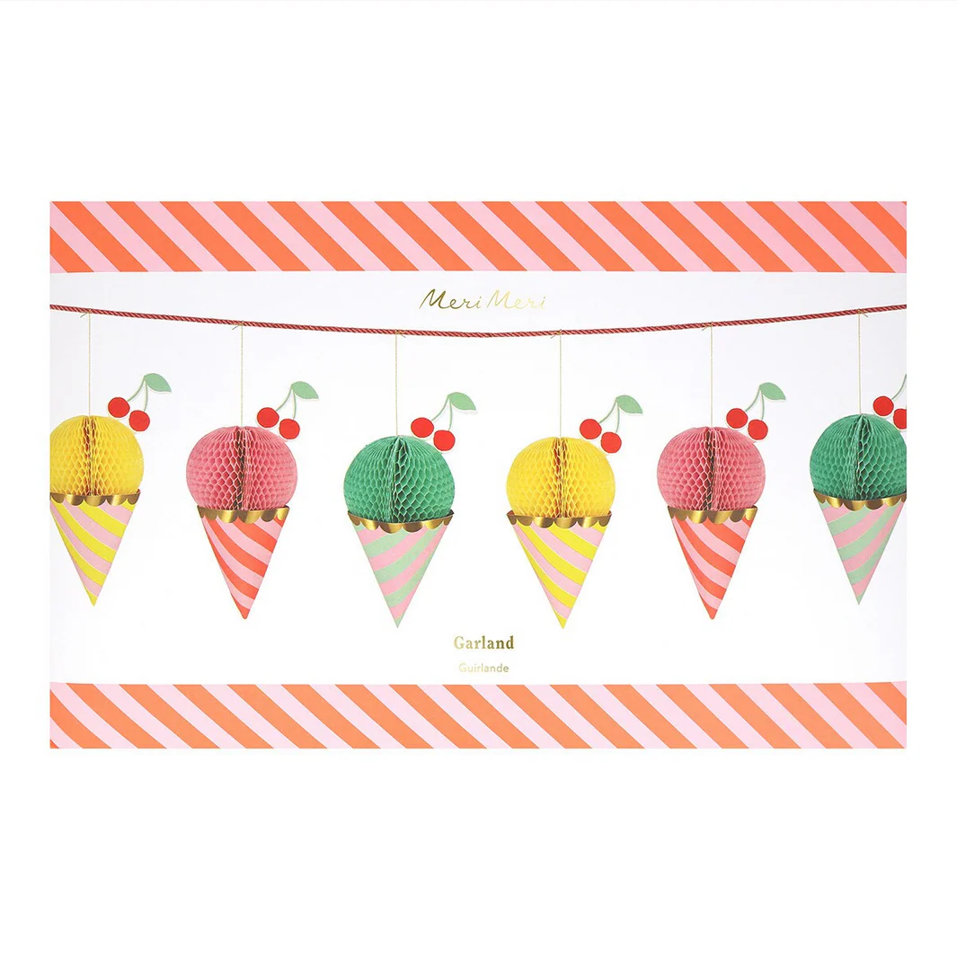 Ice Cream Honeycomb Garland - Image 5