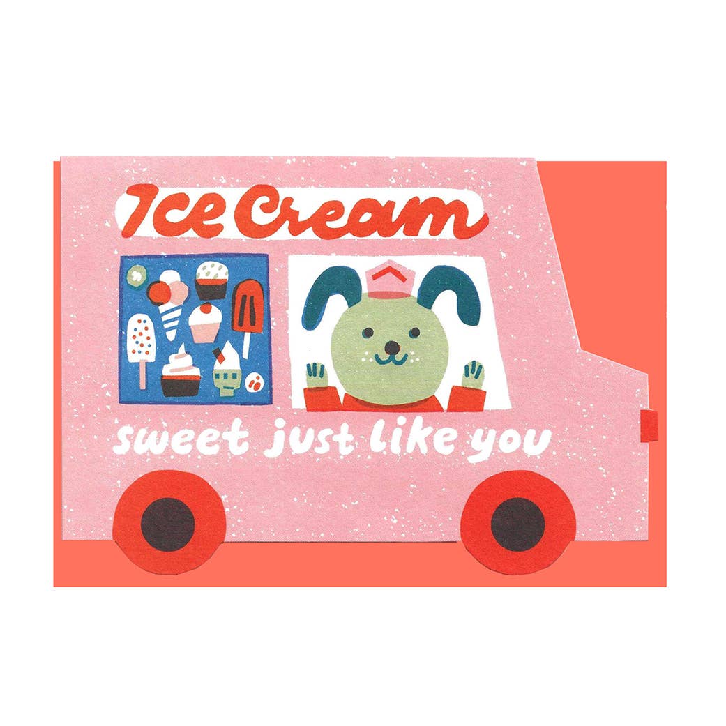 Ice Cream Van Die Cut Card - Louise Lockhart - Image 2