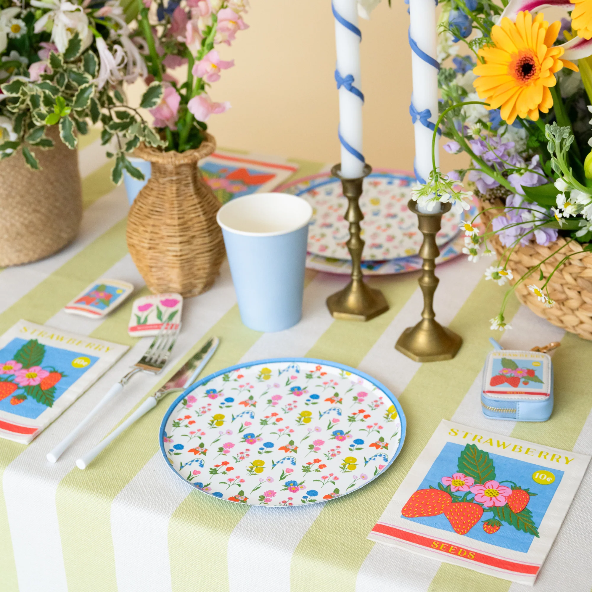In Bloom Floral Dessert Plates - Image 2