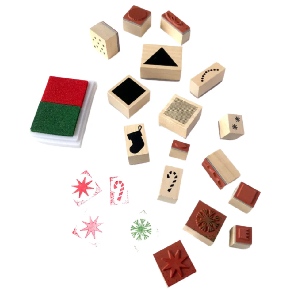 Jingle Stamps: 22 stamps + 2 ink pads - Image 2