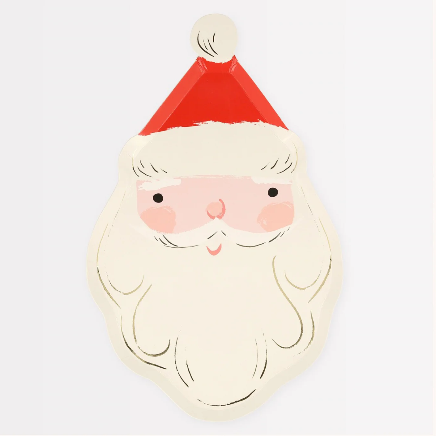 Jolly Christmas Santa Plates (8pk)